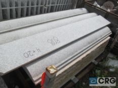 Lot of (4) granite top rails, rosa champagne, 6 ft. x 12 in., Heavy Duty Crate extra $75.00