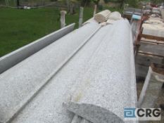 Lot of (13) granite top rails, light grey, 6 ft. x 10 in. wide, Heavy Duty Crate extra $75.00