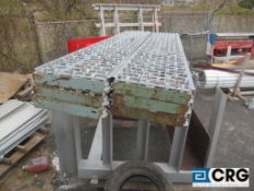 Lot of (6) pieces 10 ft. x 18 in. roller conveyor, Stone Quest Will load for $20.00