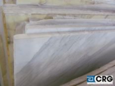 Lot of (16) Calacatta white marble polished, 3/4 x 78 x 35