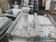 Lot of (42) marble balusters, 18 in. high, Stone Quest Will load for $20.00
