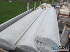 Lot of (10) granite top rails, light grey, 6 ft. x 10 in. wide, Heavy Duty Crate extra $75.00