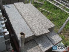 Lot of (9) 12 in. x 6 ft. granite steps, Baltic brown, Heavy Duty Crate extra $75.00