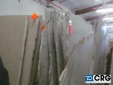 Lot of (18) Statuarietto marble polished, 1 1/4 x 74 x 71