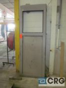 Lot of (2) metal doors, 98 in. high x 36 in. wide, Stone Quest Will load for $20.00