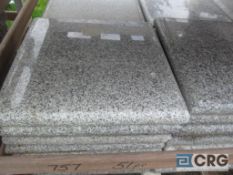 Lot of (11) granite caps, light grey polished, 18 in. x 18 in., Heavy Duty Crate extra $75.00