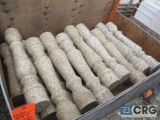 Lot of (19) granite balusters, Gianno Venezano, 34 in. high, Heavy Duty Crate extra $75.00