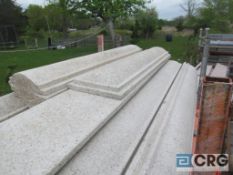 Lot of (12) granite top rails, desert gold, 6 ft. x 10 in. wide, Heavy Duty Crate extra $75.00