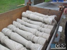 Lot of (22) granite balusters, Gianno Venezano, 33 in. high (no crate), Heavy Duty Crate extra $75.