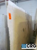 Lot of (7) statuary marble polished, 3/4 x 112 x 74