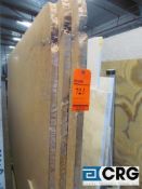 Lot of (3) travertino Rosso marble 1 1/4 x 109 x 52