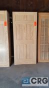 Lot of (24) wood doors, (10) 30 in. x 80 in., and (14) 36 in. x 80 in.