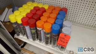 Lot of (37) assorted cans of spray paint