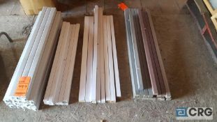 Lot of assorted vinyl, trey, and wood railing baluster