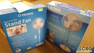 Lot of (3) assorted electric fans, all NEW