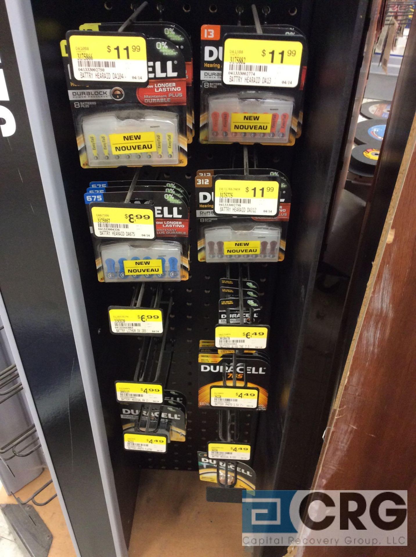 Lot of batteries with display rack and flashlight bulbs, etc. - Image 3 of 4