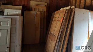 Lot of approximately (90) assorted doors