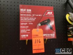 Ace 1200 watt electric heat gun (NEW)