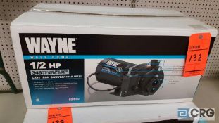 Wayne CWS50 1/2 HP cast iron convertible well pump, 348 GPH, NEW