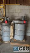 Lot of (2) assorted dust collectors, drum types