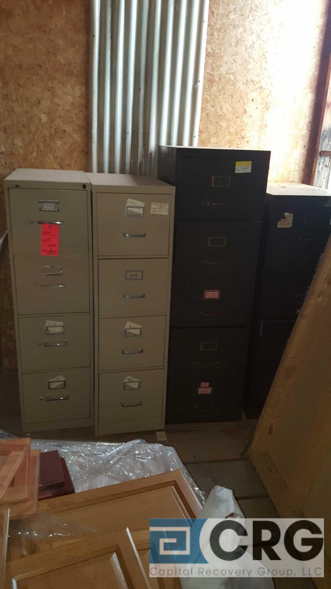 Lot of (4) ass't file cabinets