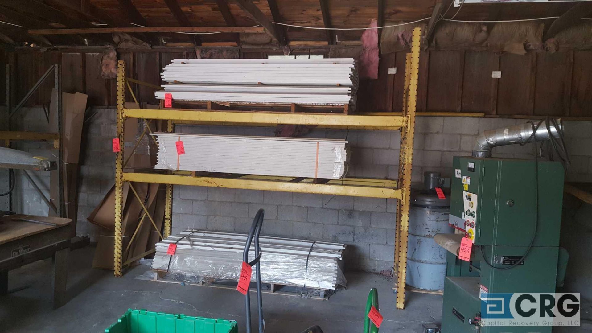 Lot of (6) assorted sections of pallet rack, no contents - Image 2 of 3