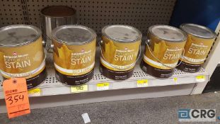 Lot of (5) gallons of Benjamin Moore deck stain