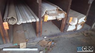 Lot of assorted vinyl siding and trim etc.