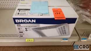 Broan 655 ventilation fan with light and heater, NEW