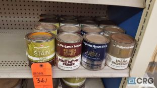 Lot of (16) quarts of Benjamin Moore paint