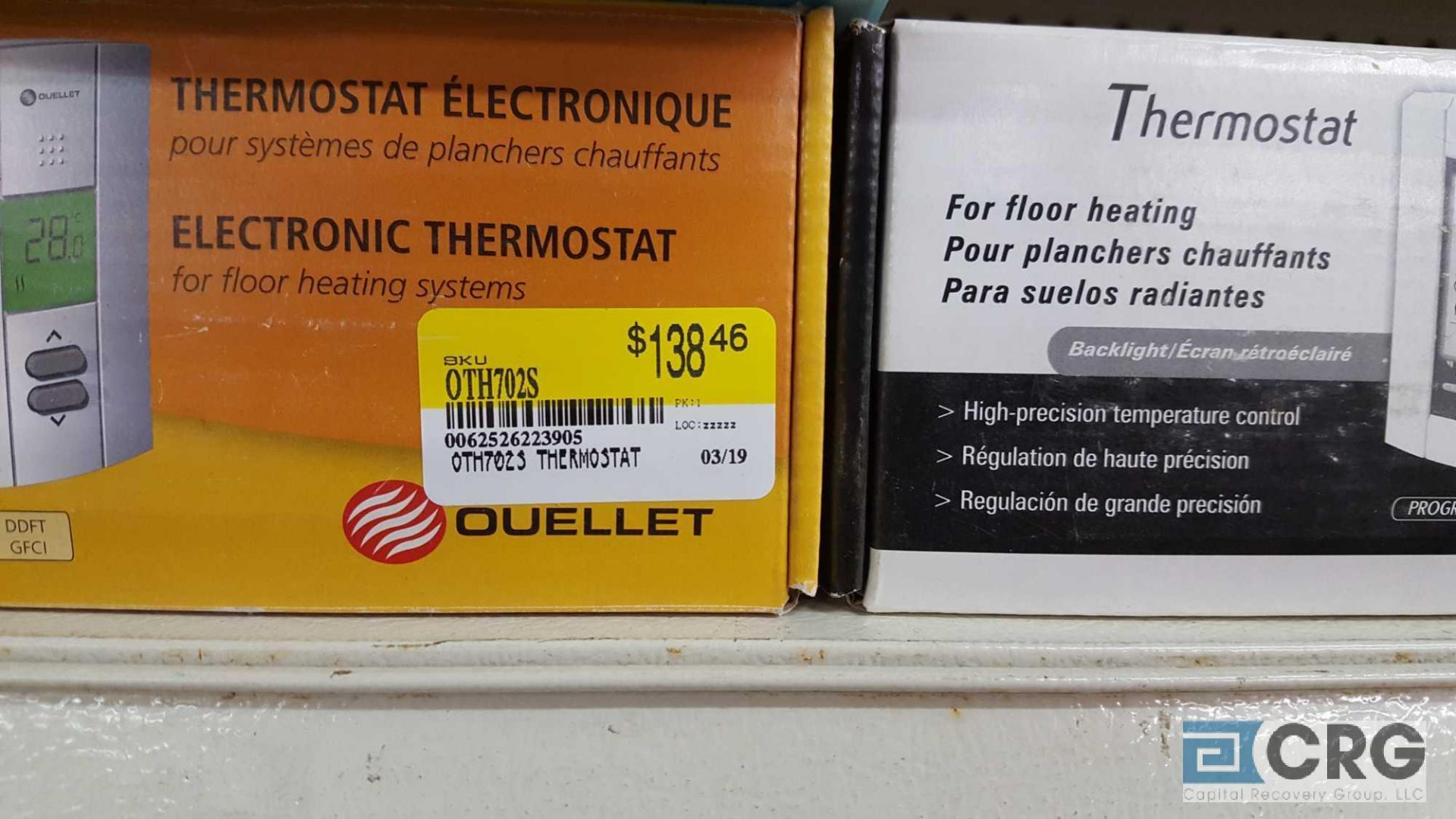 Lot of (3) assorted Ouellet electronic thermostats, NEW - Image 2 of 2