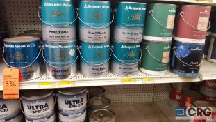 Lot of (35) gallons Benjamin Moore paints