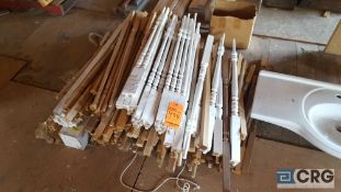 Lot of assorted railing balusters