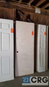 Lot of (13) assorted wood doors