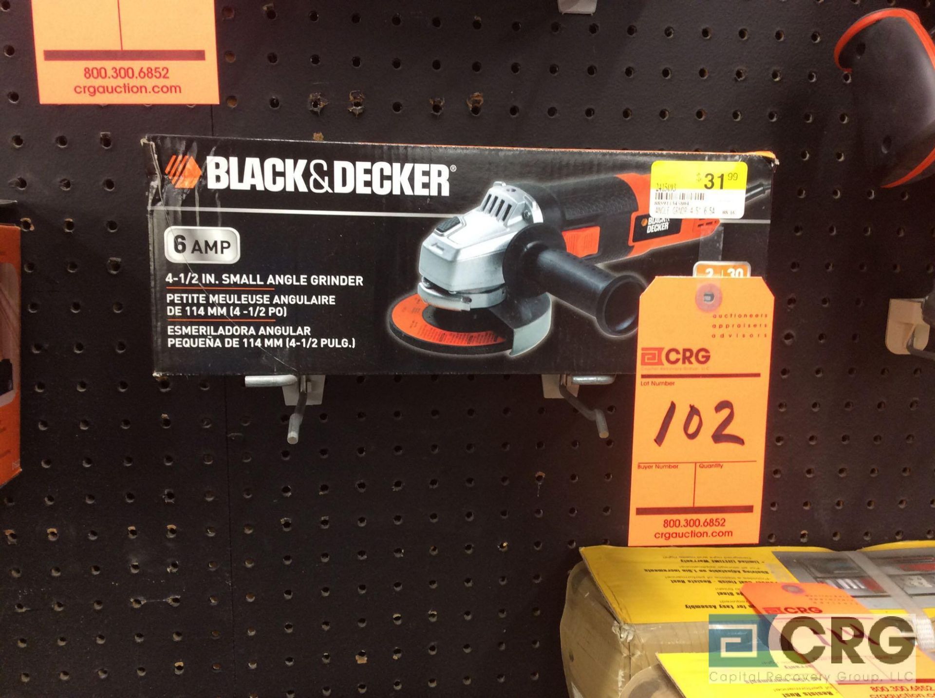Black and Decker 4 1/2 in. right angle grinder (NEW)