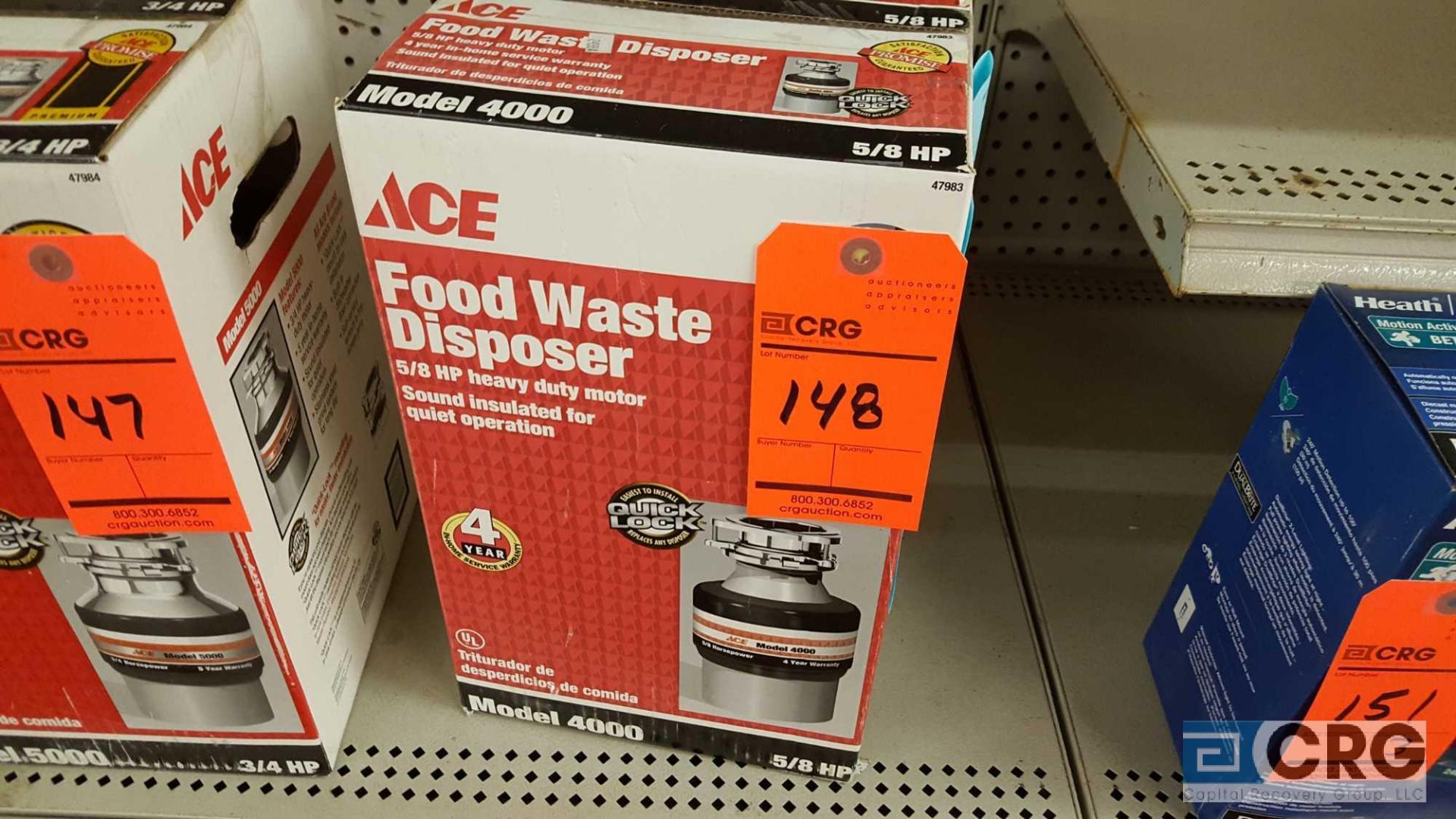 Ace 4000 food waste disposer, 5/8 HP, NEW