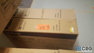 Lot of (2) almond 30" range hoods