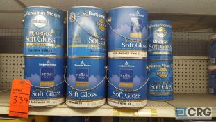 Lot of (22) gallons Benjamin Moore paints