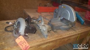 Lot of (3) assorted power tools, including one Skil 5170, 7 1/4 in. saw, (1) Porter Cable Porta