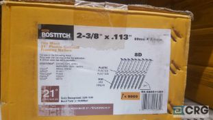 Lot of (1) box of Bostitch nails for pneumatic nailer see photo for details