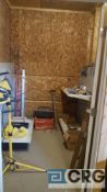 Lot of assorted tools and wood shop accessories etc, contents of closet