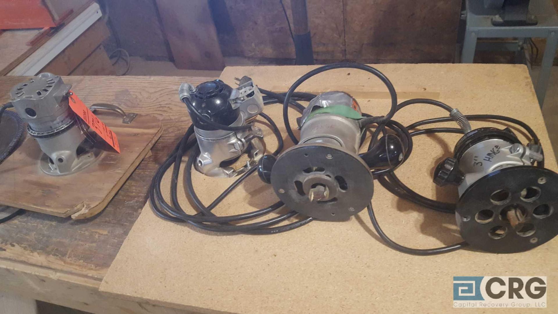 Lot of (4) assorted electric power tools, including (1) Porter Cable 3315 router with model 1001