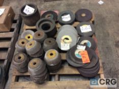 Lot of asst straight and cupped grinding wheels