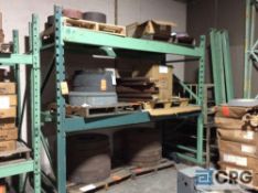 Lot,of (4) total sections pallet racking included in each sextion is, (2) 8’ uprights, 42” deep x