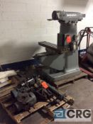 Bridgeport milling machine (FOR PARTS ONLY), 9” x 42” table, s/n 44839