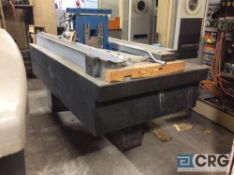 Granite surface plate with jig, 48” x 96” x 18”