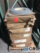 Lot of (6) sets 23.375” x 6.25” x 12” grinding wheels