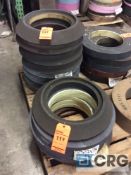 Lot of (14) asst 20” x 12” grinding wheels