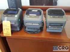 Lot of (3) Zebra ZP 450 label printers