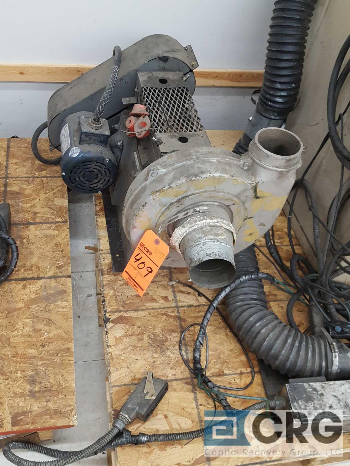 Electric blower, 1/2 HP, 3 Ph, 1,725 RPM - LOCATED AT 524 ROUTE 7 SO., MILTON, VT